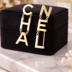 Falling "CC" Earrings