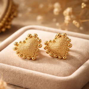 Radiant Heart-Shaped Earrings