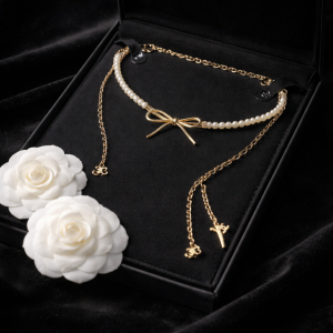 Chic Couture Long Statement Necklace